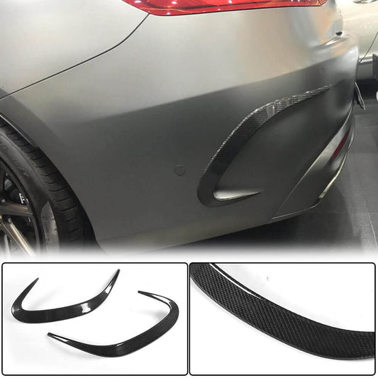 Covers on the rear bumper (for AMG / AMG-Line, Carbon) for Mercedes S-class C217 Coupe - image 1