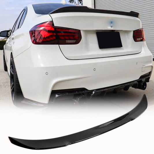Rear Trunk Spoiler Dry Carbon Fiber V6 (SD) for BMW 3 series F-30/31/34 2012-2019 - image 1