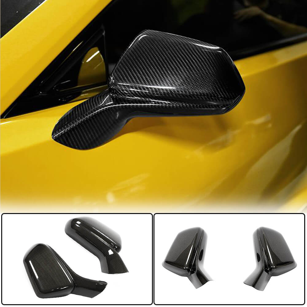 Mirror Covers (2015-2019, Carbon) for Chevrolet Camaro 2015- - image 1