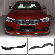 Front Bumper Splitters Carbon Fiber V3 (for M-Sport 2017-2020) for BMW 5 Series G30/31 2017-2023 - image 1