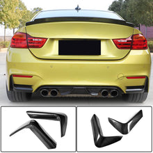 Rear Bumper Splitters DRY Carbon Fiber V1 (for F82/F83) for BMW 4 series F-32 2012-2020 - image 1