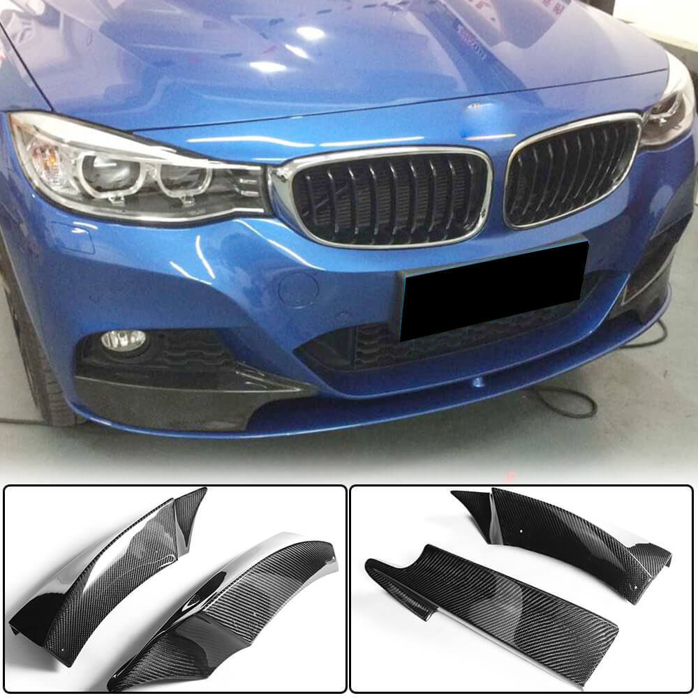 Front Bumper Flap Extensions (for F34 M-Sport, Carbon) for BMW 3 Series F-30/31/34 2012-2019 - image 1