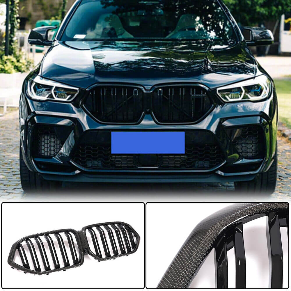 M-Look Grilles (2018-2022, Carbon) for BMW X6 G06 2019- - image 1