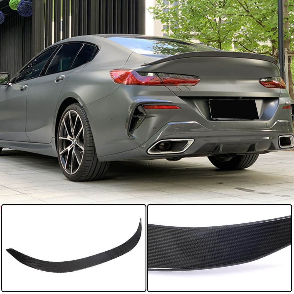 Rear Trunk Spoiler Dry Carbon Fiber V2 (for G16) for BMW 8 series G14/G15/G16 - image 1