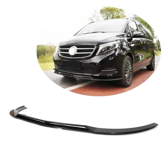 Lip front bumper cover (2014-2019, Carbon) for Mercedes Vito / V-class W447 2014↗ year - image 1