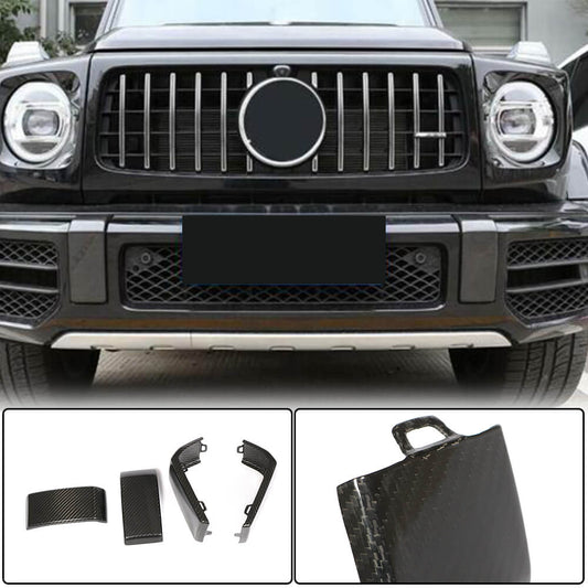 A set of linings on the front and rear bumper (for G63 AMG, Dry carbon) for Mercedes G class W463 2018-2024 - image 1