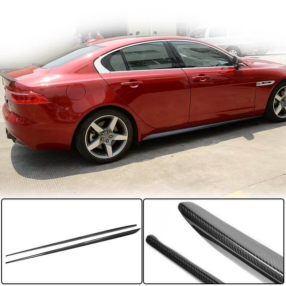 Side Skirts (2015-2019, Carbon) for Jaguar XE 2016- - image 1
