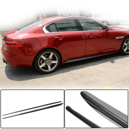 Side Skirts (2015-2019, Carbon) for Jaguar XE 2016- - image 1