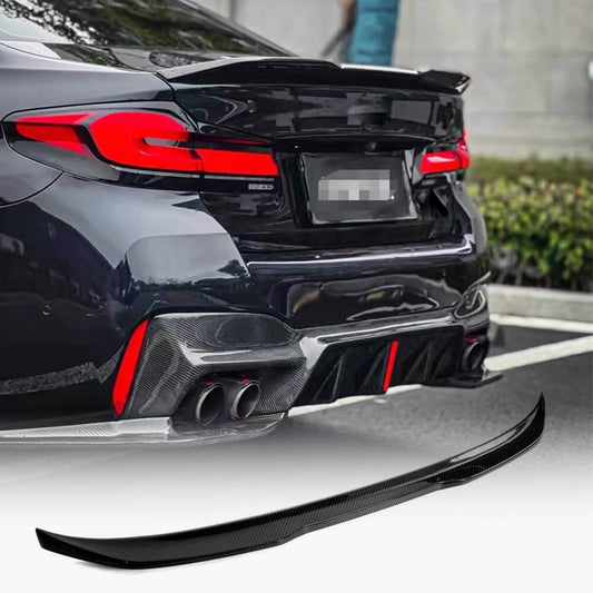 Rear Trunk Spoiler Dry Carbon Fiber V11 (SD) for BMW 5 Series G30/31 2017-2023 - image 1