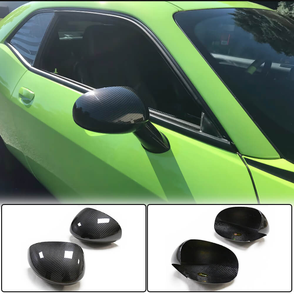 Mirror Covers (Carbon) for Dodge Challenger 2008-2023 - image 1