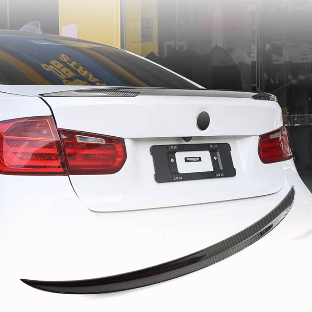 Rear Trunk Spoiler Dry Carbon Fiber V7 (SD) for BMW 3 series F-30/31/34 2012-2019 - image 1