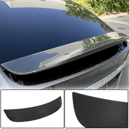 Rear Trunk Spoiler Carbon Fiber V2 (2016-2023) for Tesla Model X - image 1