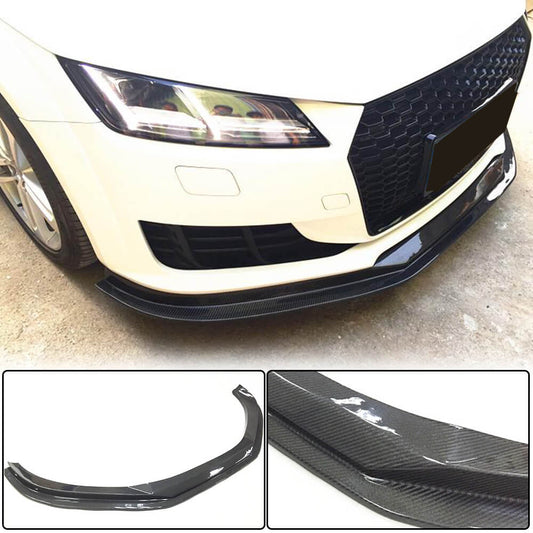 Front Bumper Lip V1 (for Base, 2014-2019, Carbon) for Audi ТТ 2014-2023 - image 1