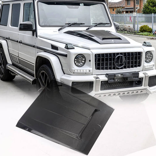 Hood Cover BRBS (2004-2018, Carbon) for Mercedes G сlass W463 1990-2018 - image 1