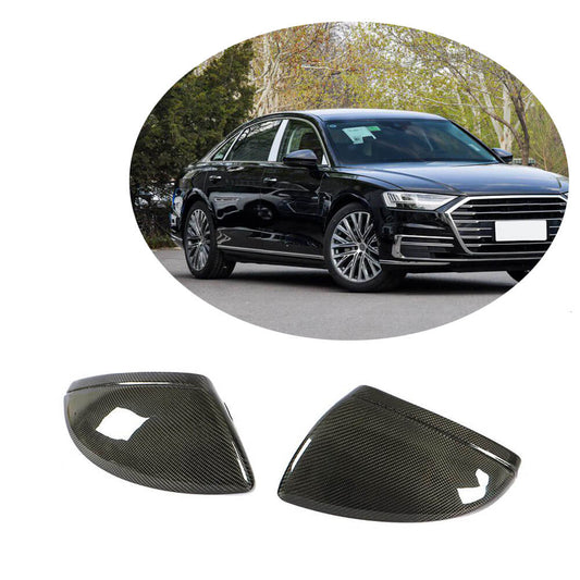 Mirror Covers Replacement Style Carbon Fiber V2 for Audi A6 C8 2018- - image 1