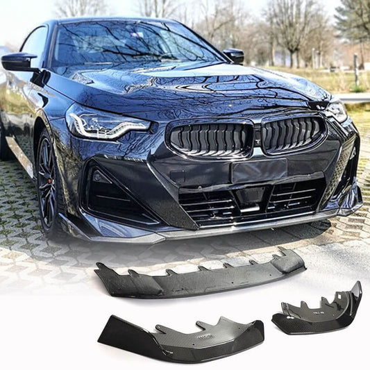 Front Bumper Lip Carbon Fiber for BMW 2 Series G42 2021- - image 1