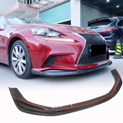Front Bumper Lip Spoiler (for F-Sport 2013-2016, Carbon) for Lexus IS 2013- - image 1