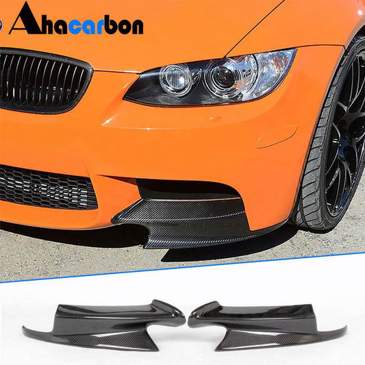Front Bumper Flap Extensions Carbon (for M3, Carbon) for BMW 3 Series E-90/91/92/93 2005-2011 - image 1