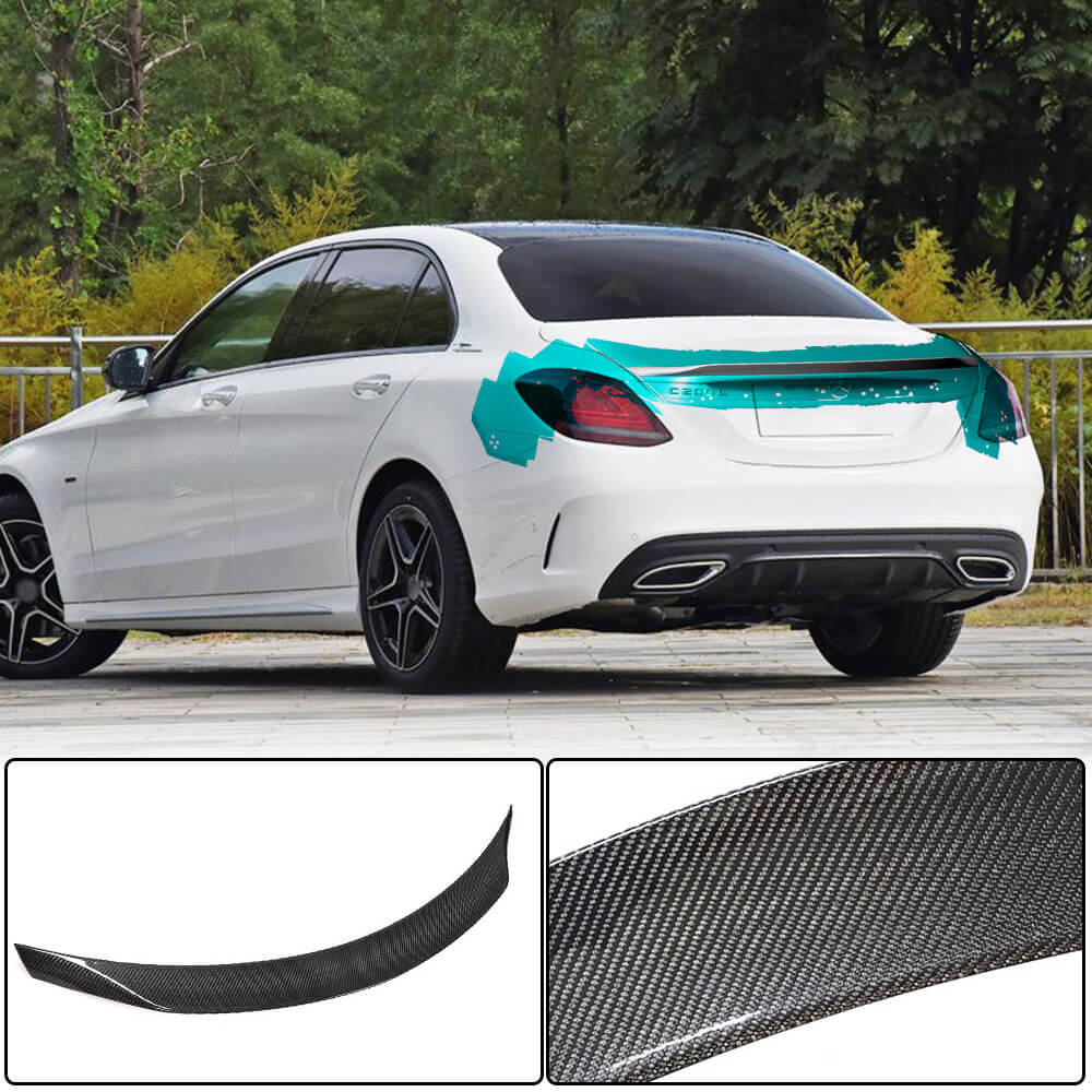 Spoiler V5 (for SD 2015-2021, Carbon) for Mercedes C-сlass W205 2014-2021 - image 1