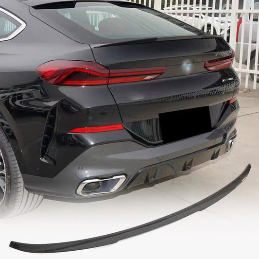 Rear Trunk Spoiler Dry Carbon Fiber V3 for BMW X6 G06 2019- - image 1