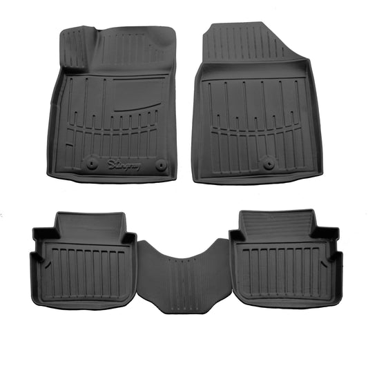 Rubber Floor Mats Stingray 3D (Electric, 5 pcs) for Hyundai Ioniq 2016-2022 - image 1