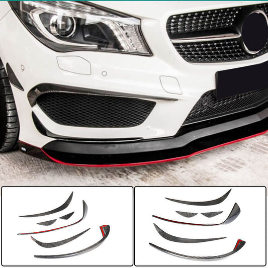 Covers on the front bumper (for CLA45 AMG SD 2013-2016, Carbon) for Mercedes CLA C117 2013-2019 - image 1