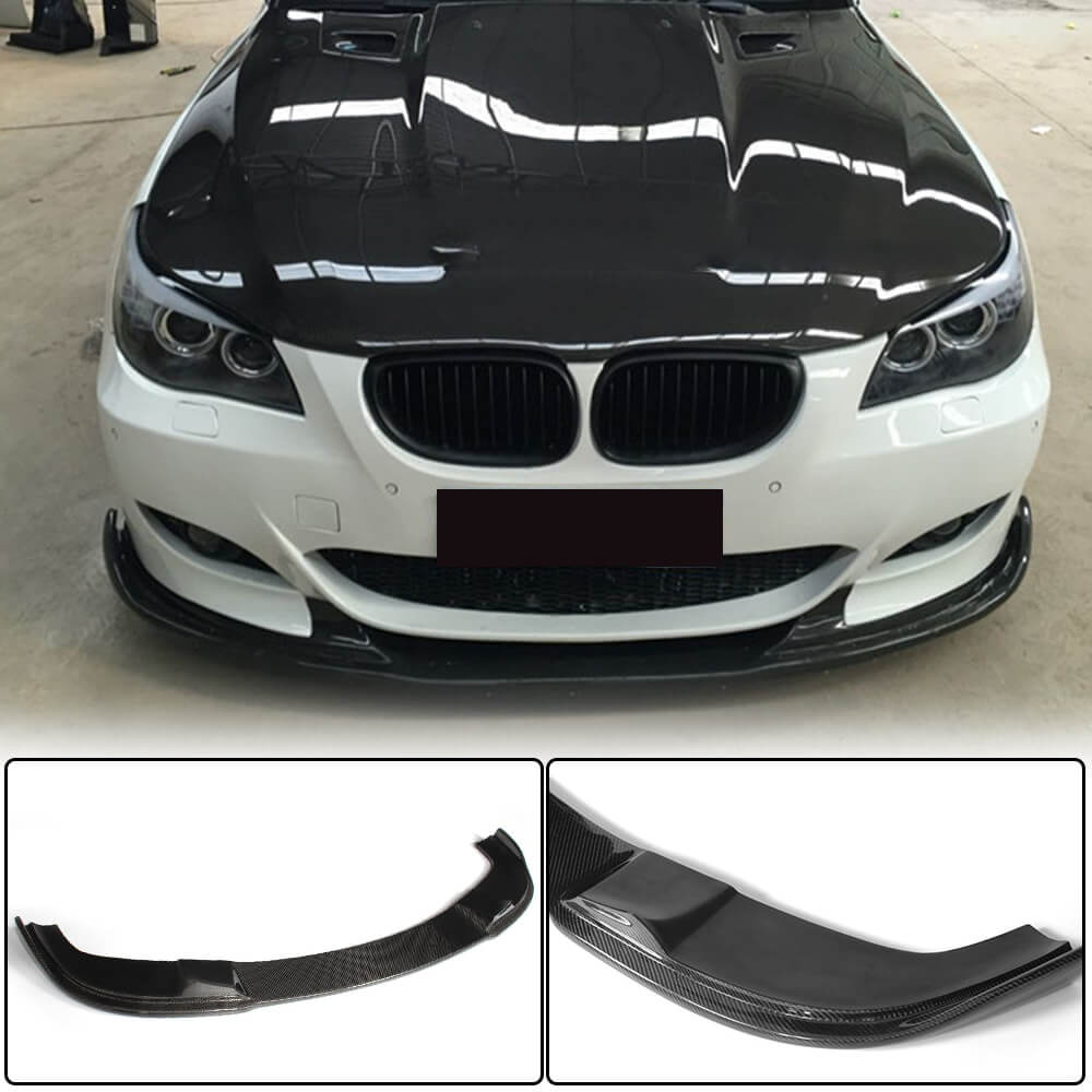 Front bumper lip (for M-Sport, Carbon) for BMW 5 Series E-60/61 2003-2010 - image 1