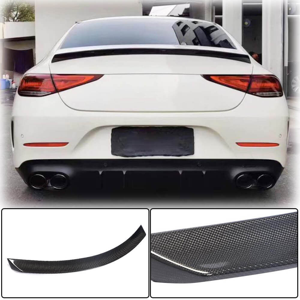 Spoiler V6 (2018-2020, Carbon) for Mercedes CLS C257 2018- - image 1