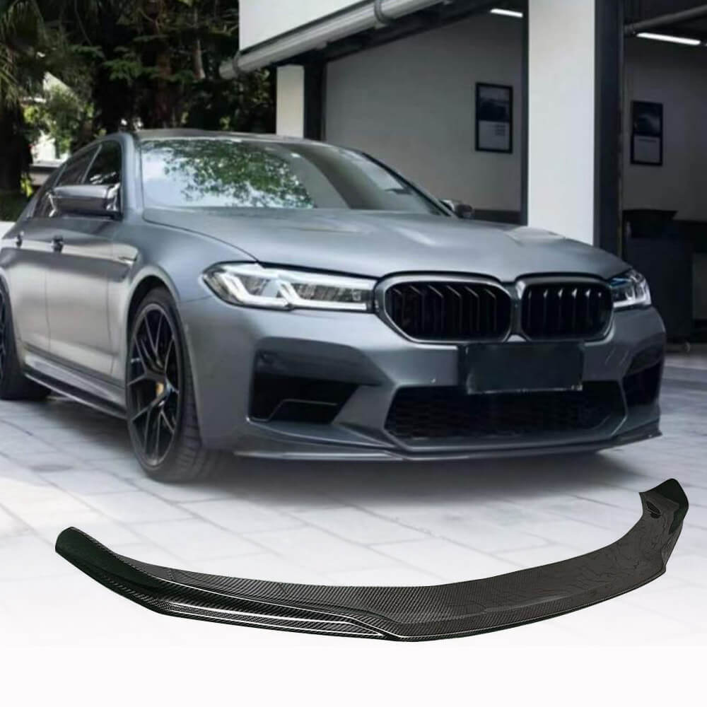 Front Bumper Lip V5 for M5 F90 2020-2024 Carbon for BMW 5 Series G30/G31 2017-2023 - image 1