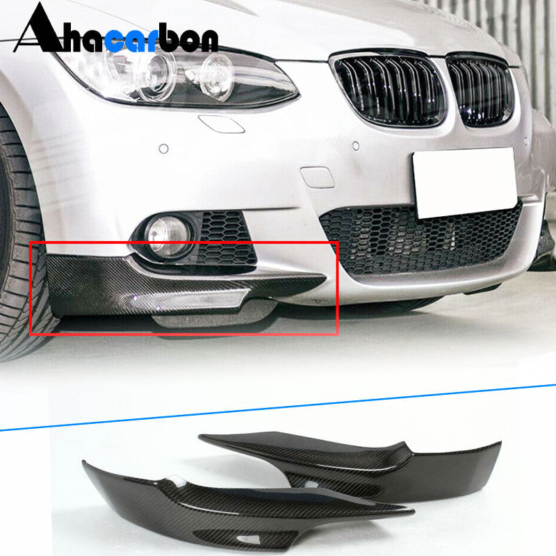 Front Bumper Splitters Carbon Fiber (for E92/E93 M-Sport) for BMW 3 series E-90/91/92/93 2005-2011 - image 1