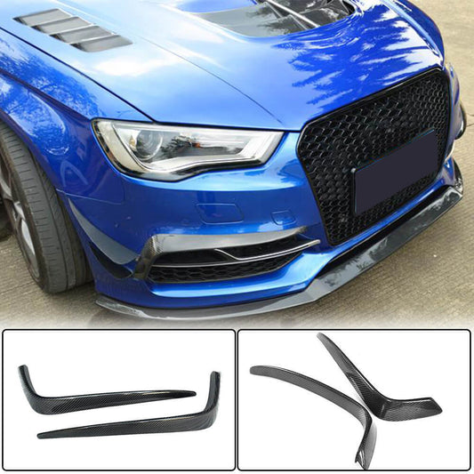 Fog light covers (for S-Line SD 2012-2016, Carbon) for Audi A3 2012-2020 - image 1