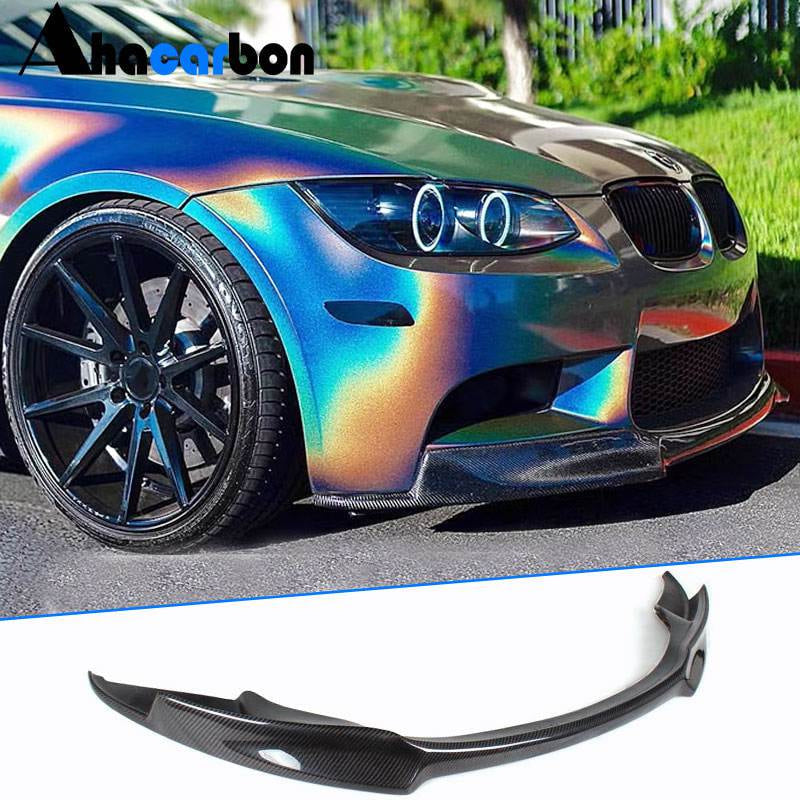 Front Bumper Lip V-Style (for M3, Carbon) for BMW 3 Series E92/E93 2006–2013 - image 1