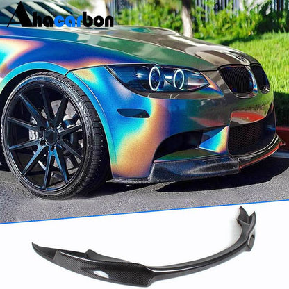 Front Bumper Lip V-Style (for M3, Carbon) for BMW 3 Series E92/E93 2006–2013 - image 1
