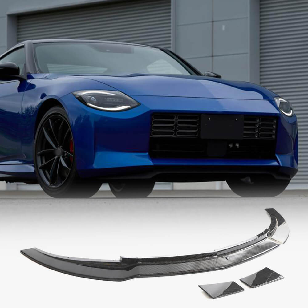 Front Bumper Lip Spoiler (Carbon) for Nissan 400Z 2022- - image 1