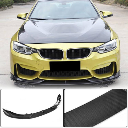 Front Bumper Lip Carbon Fiber V3 (for F82/F83) for BMW 4 series F-32 2012-2020 - image 1