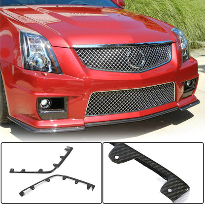 Carbon Front Bumper Flaps for CTS V Coupe for Cadillac CTS 2007-2014 - image 1
