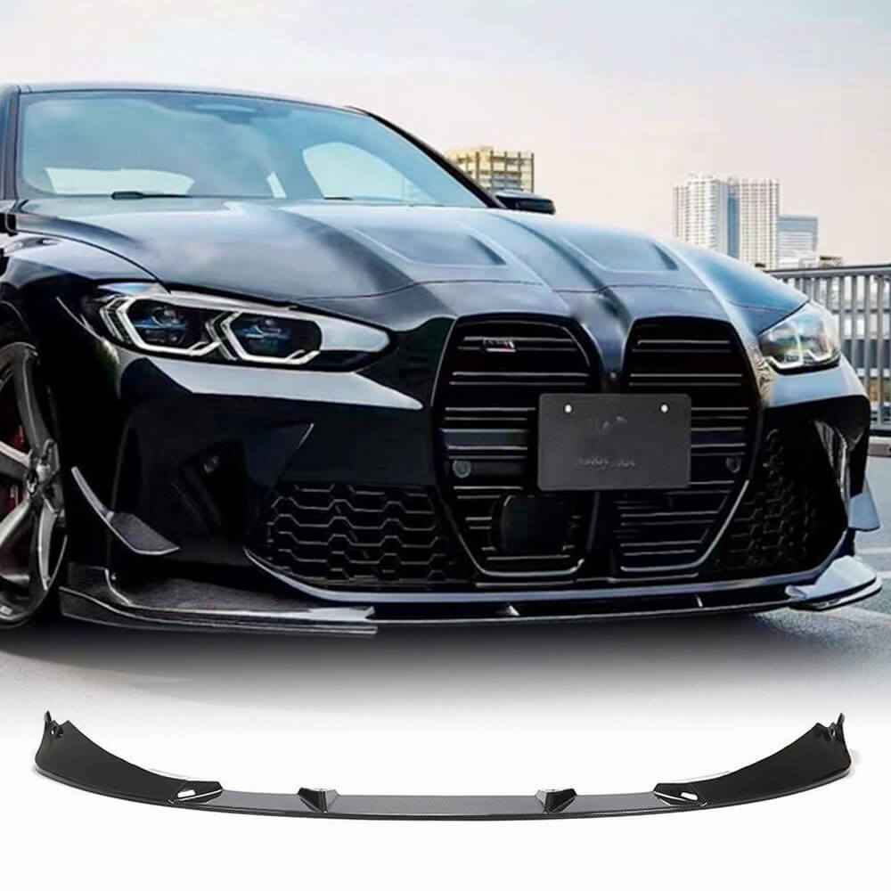 Front Bumper Lip V7 (for G80, Carbon) for BMW 3 Series G20/G21 2018- - image 1