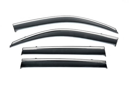 Window Deflectors with Chrome Trim Niken Luxury (4 pcs) for BMW X6 G06 2019–2027 - image 1