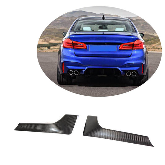 Rear Bumper Splitters Carbon Fiber (for F90 2017-2020) for BMW 5 Series G30/31 2017-2023 - image 1