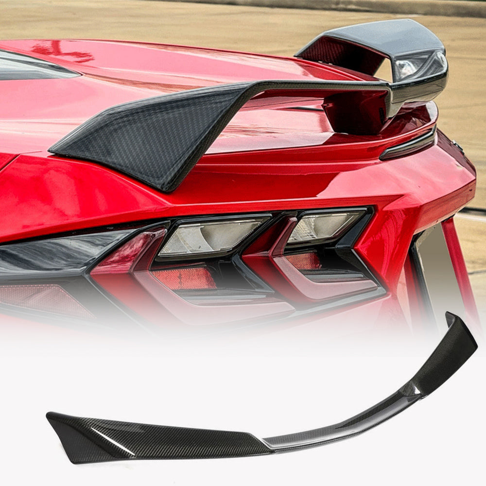 Spoiler V2 (Carbon) for Chevrolet Corvette C8 2019- - image 1
