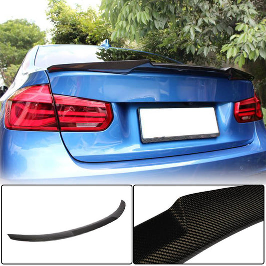 M4-Style V1 Spoiler (for F30/F80, Carbon) for BMW 3 Series F-30/31/34 2012-2019 - image 1