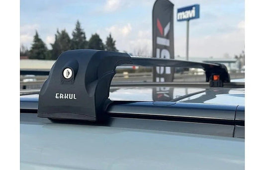 Roof Rack Cross Bars for Integrated Roof Rails Ecem V2 120 cm (2 pcs) for Renault Kadjar 2015-2022 - image 1