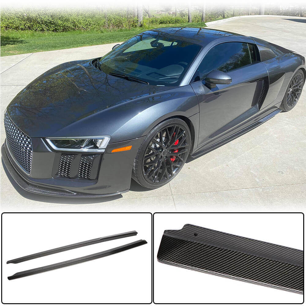 Side Skirts Carbon Fiber for Audi R8 2015- - image 1