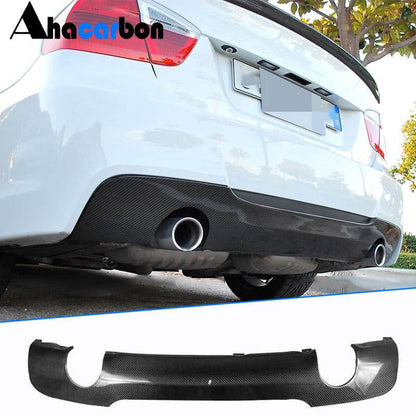 Rear Bumper Diffuser Carbon Fiber V3 (for E90 M Sport) for BMW 3 series E-90/91/92/93 2005-2011 - image 1