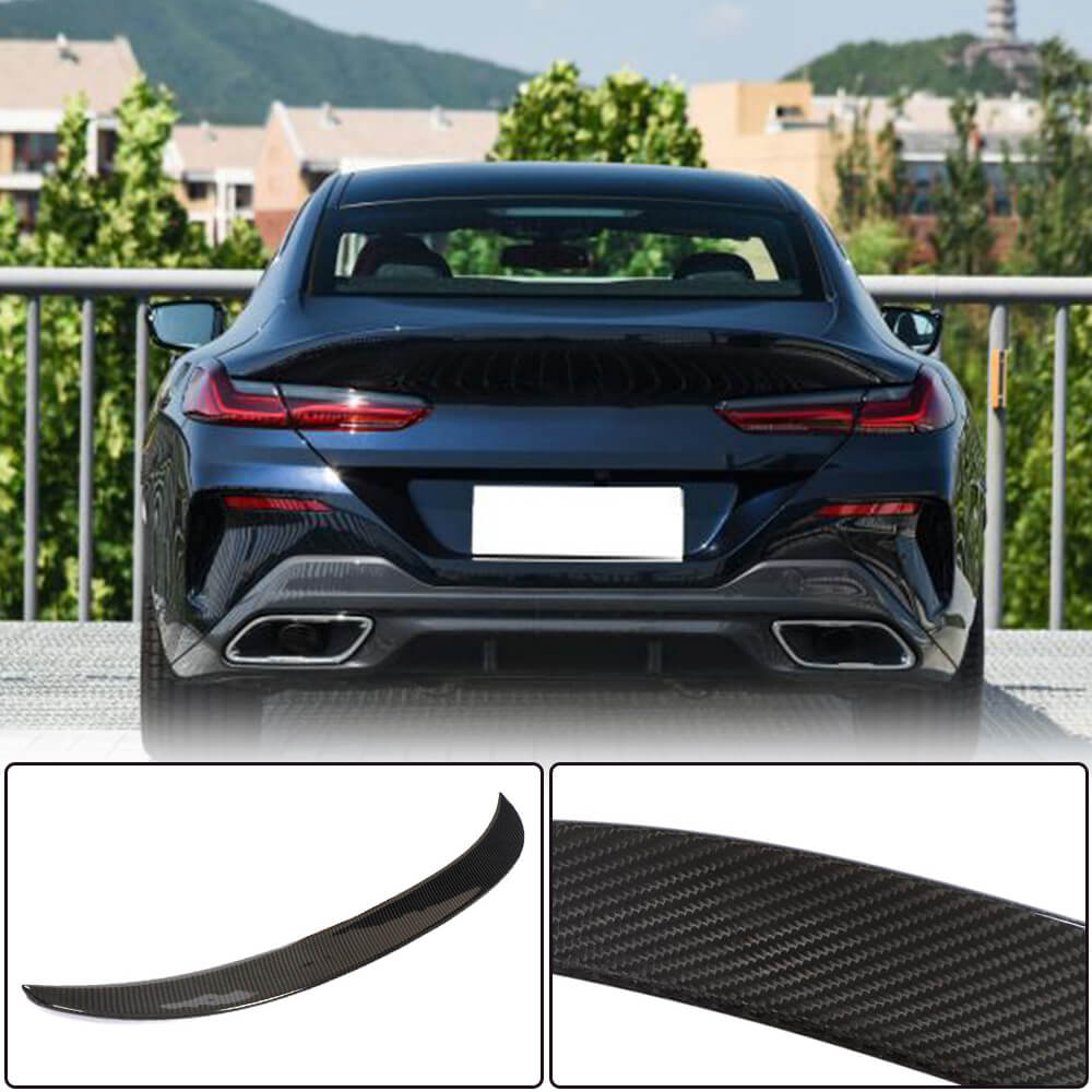 Rear Trunk Spoiler Dry Carbon Fiber V1 (for G16) for BMW 8 series G14/G15/G16 - image 1