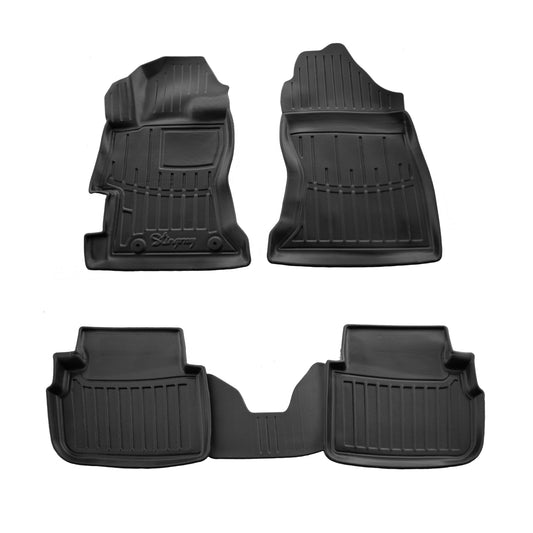 Rubber Floor Mats Stingray 3D (5 pcs) for Subaru Impreza 2016-2023 - image 1