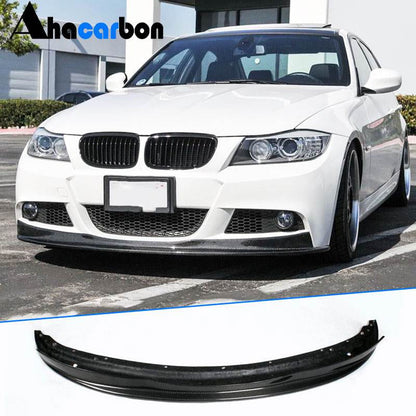 Front Bumper Lip Carbon Fiber V2 (2008-2011 M-Sport) for BMW 3 series E-90/91/92/93 2005-2011 - image 1