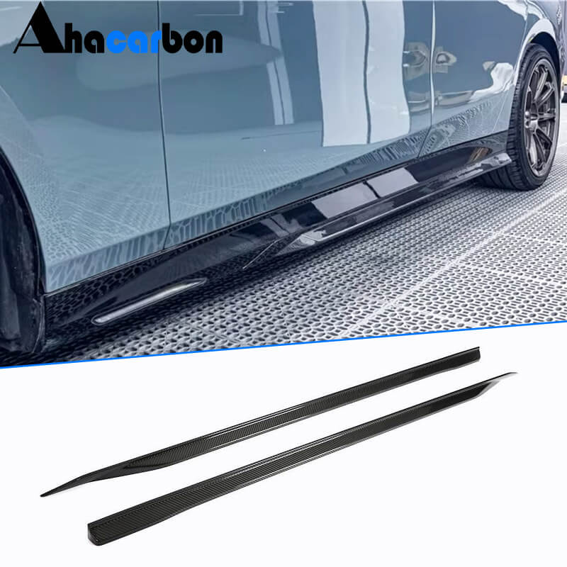 Side Skirt Extensions (for M-Sport, Carbon) for BMW 5/i5 Series G60/60E/61 2023- - image 1