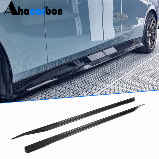 Side Skirt Extensions (for M-Sport, Carbon) for BMW 5/i5 Series G60/60E/61 2023- - image 1