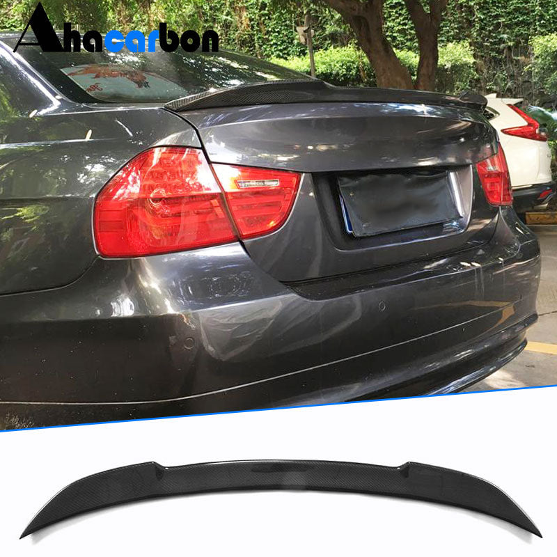 M4-Style Spoiler (for E90, Carbon) for BMW 3 Series E90/E91 2005-2011 - image 1